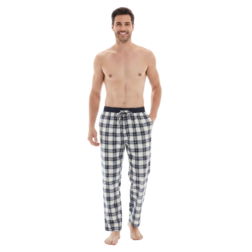Men's Flannel Pyjama Bottoms - Unmatched Comfort and Style, Pack of 2