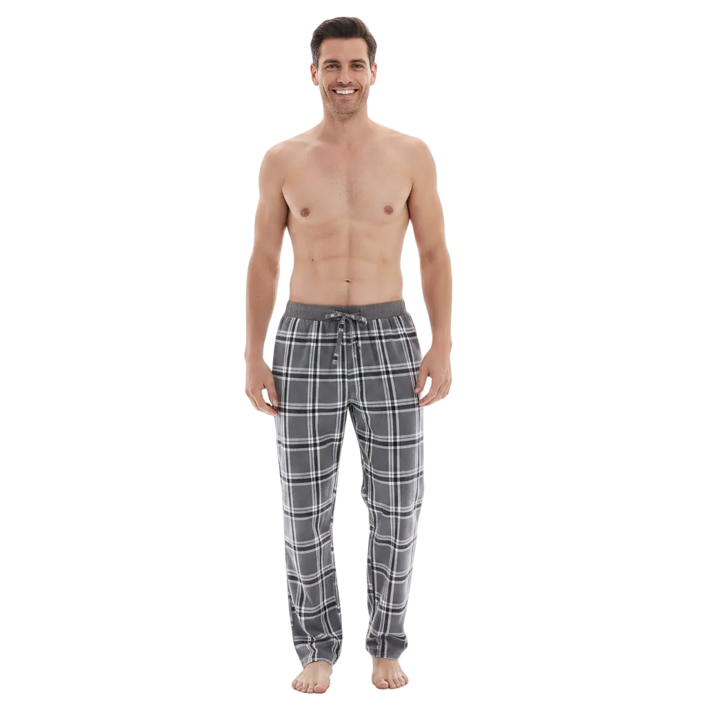 Men's Flannel Pyjama Bottoms - Unmatched Comfort and Style, Pack of 2