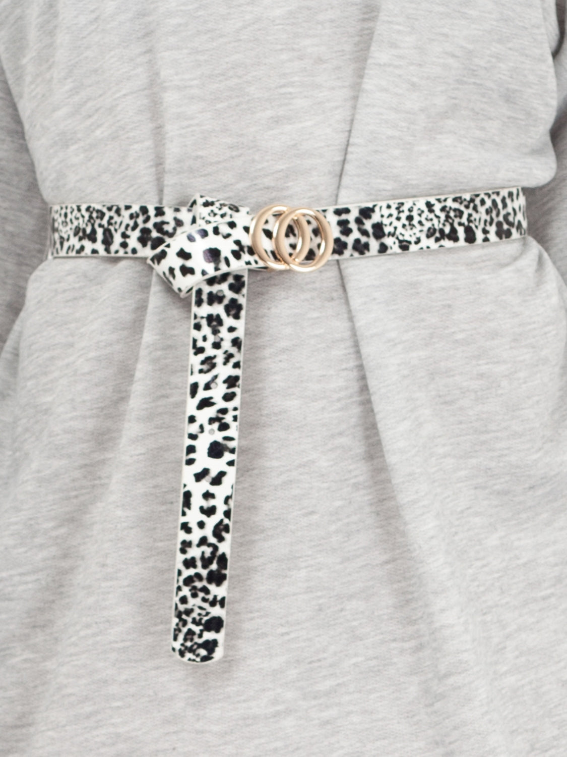 Small Double Circle Buckle Belt