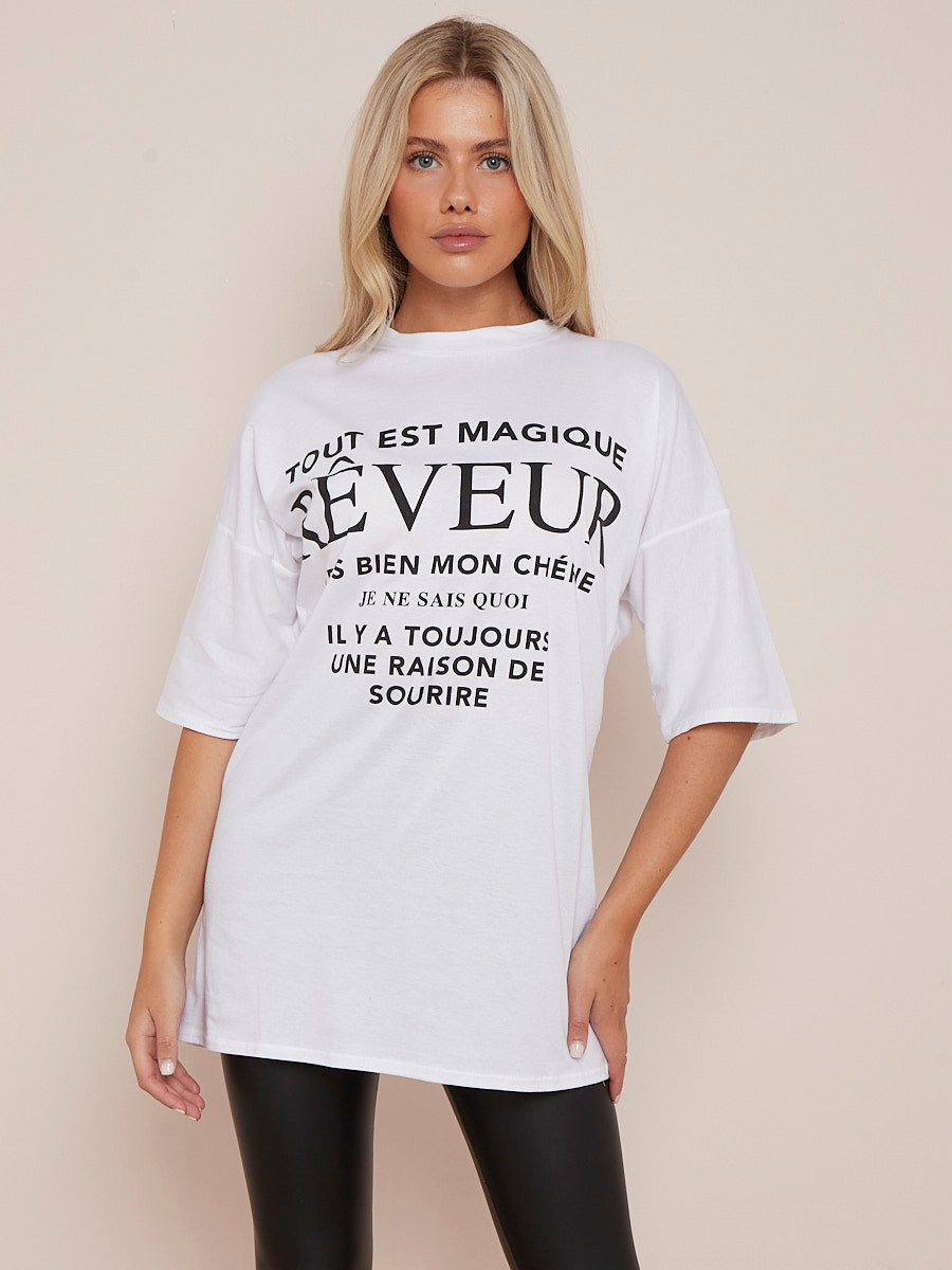 Reveur Printed Oversized T-Shirt