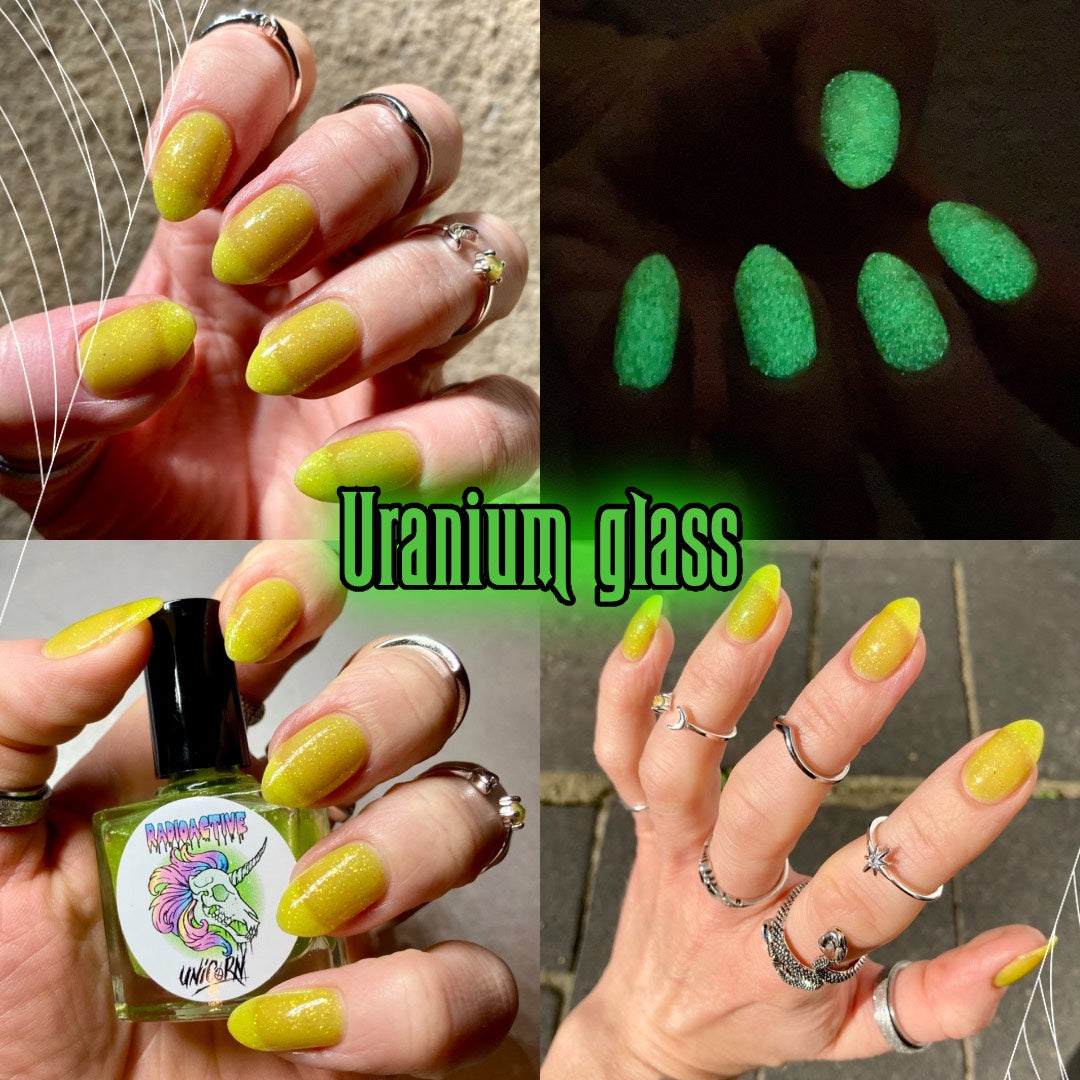 Radioactive Unicorn Uranium Glass Nail Polish