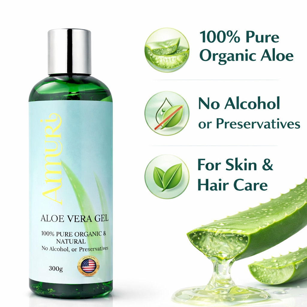 Aloe Vera Gel 300g Bottle – 5 Pack | Ammuri