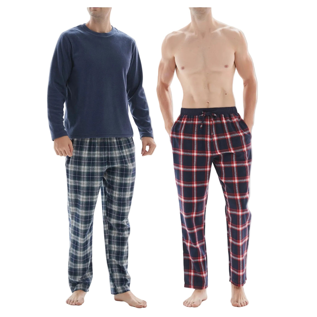 Men's 3-Piece Check Pyjama Set