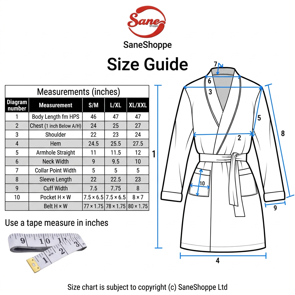 Men's Check Fleece Dressing Gown