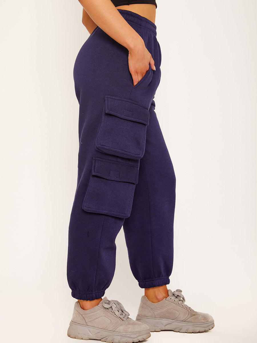 Utility Pocket Fleeced Cargo Jogger