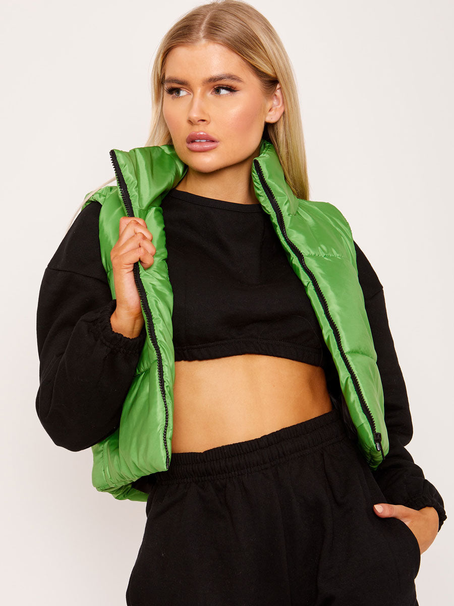 Padded Cropped Gilet
