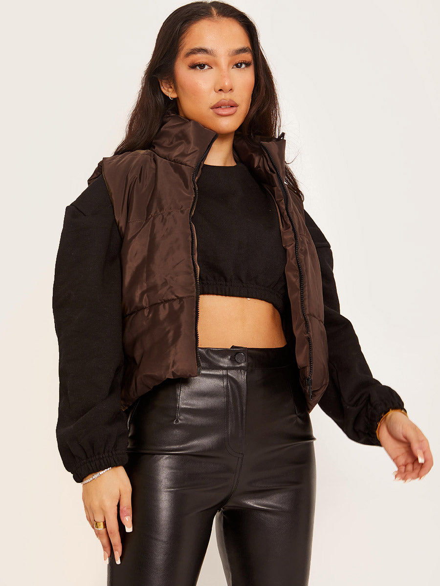 Padded Cropped Gilet