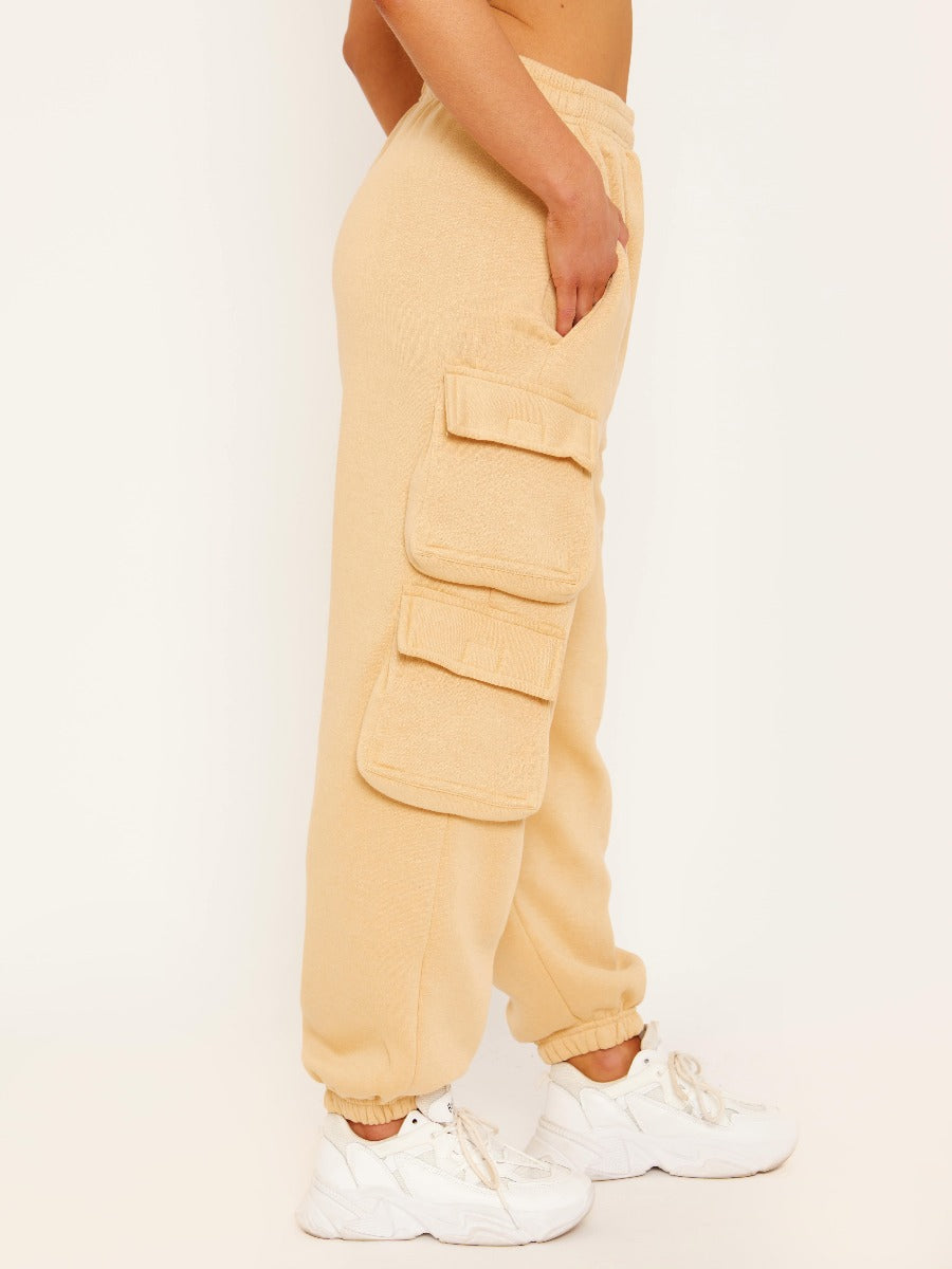 Fleeced Crop Top & Cargo Jogger Co-ord