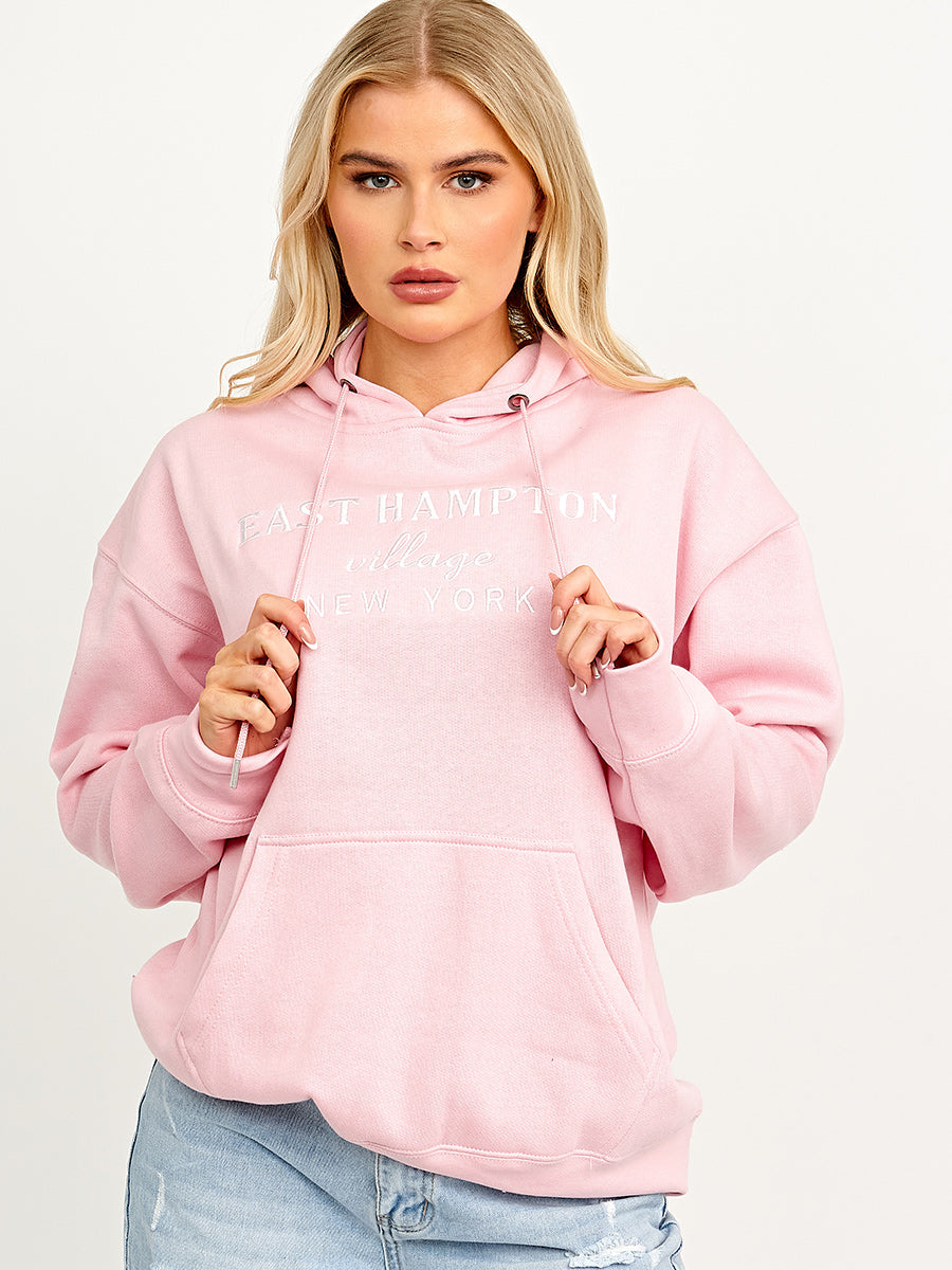 Embroidered East Hampton Hoodie
