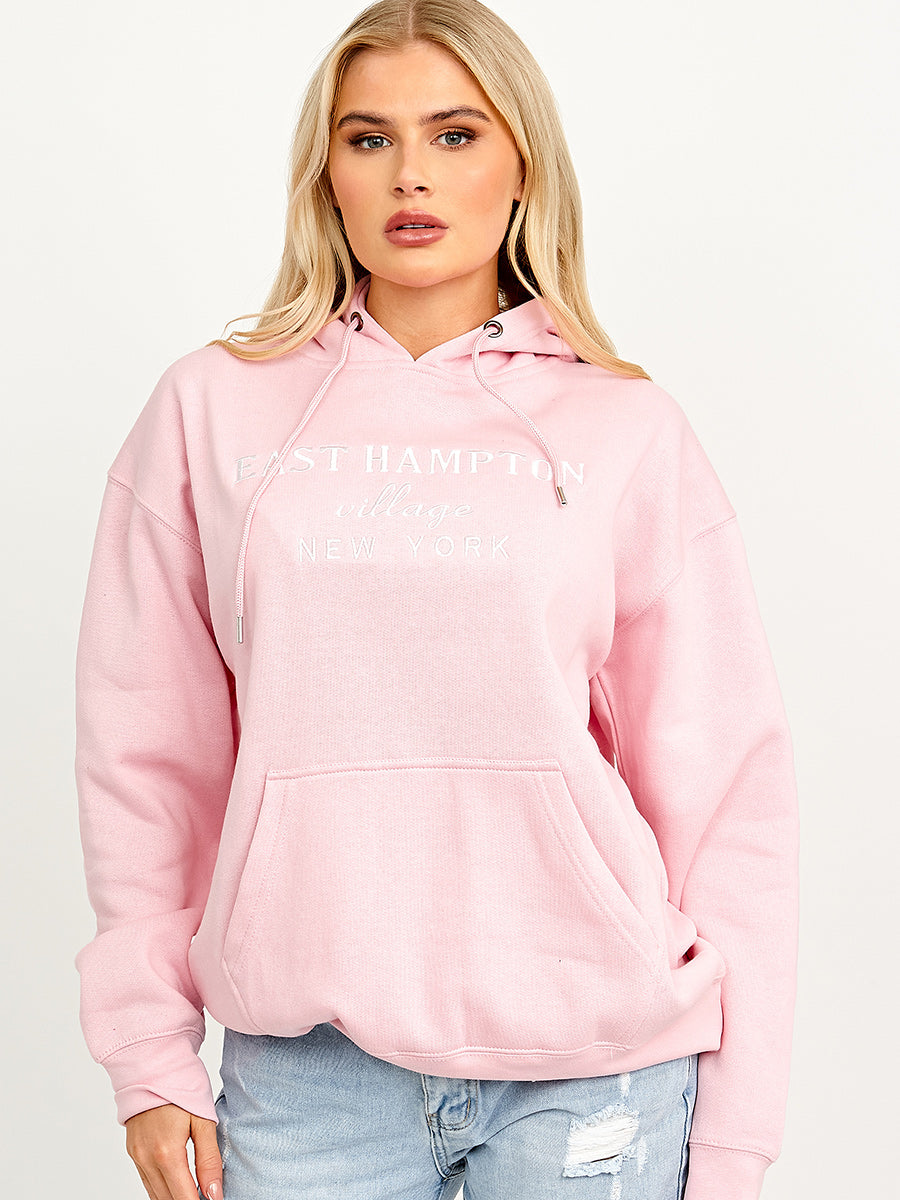 Embroidered East Hampton Hoodie