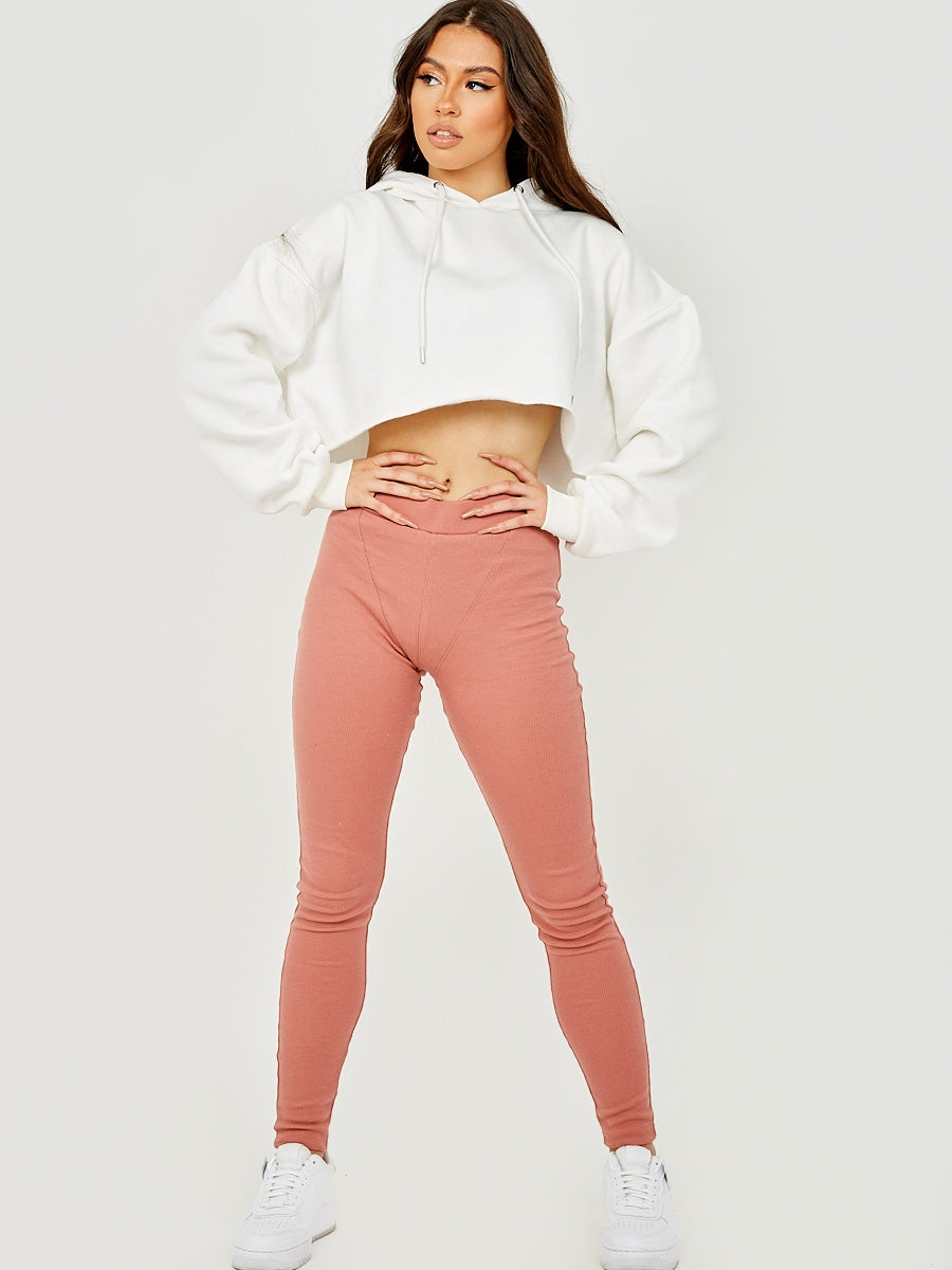 Seam Detail Ribbed Leggings