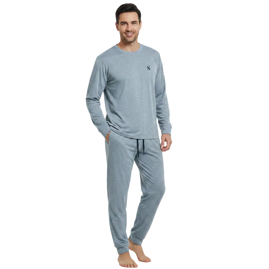 Men's Grey Pyjama Set