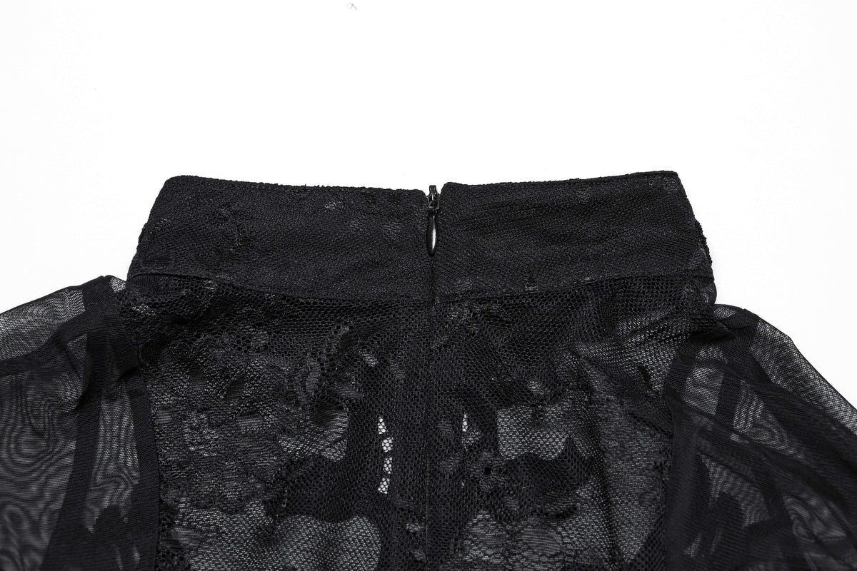 Punk Rave Gothic Applique Top