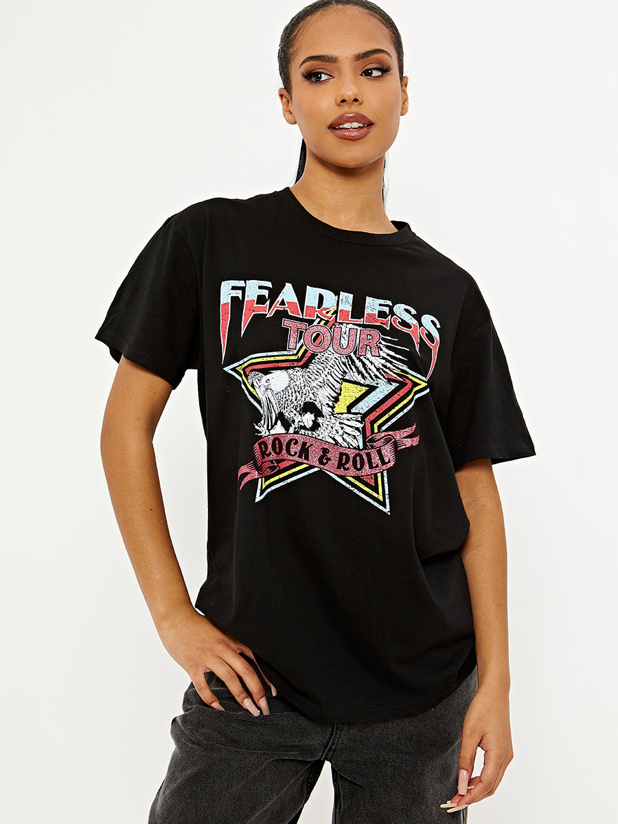 Fearless Tour Graphic Printed T-Shirt