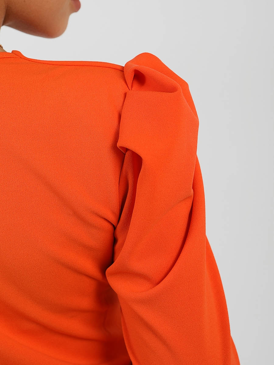 Double Ring Wrap Front Belted Top