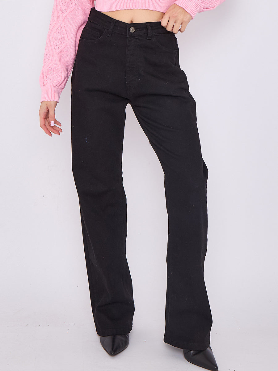 Straight Leg Denim Jeans