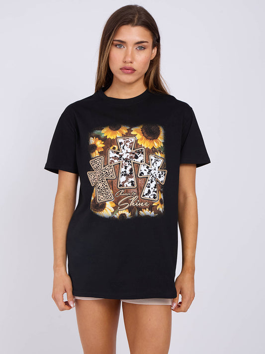 Choose To Shine Graphic Printed T-Shirt