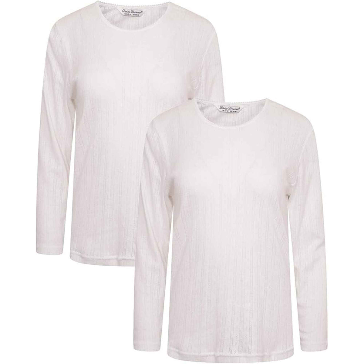 Heatwave Thermalwear Womens Thermal Long Sleeve Base Layer Top Pack Of 2 Insulated