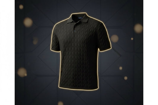 Men's Knitted Polo Shirt