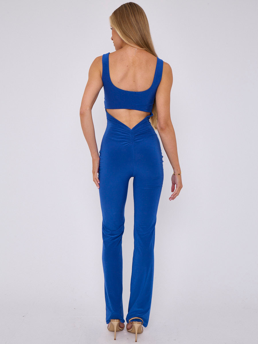 Open Back Slinky Jumpsuit