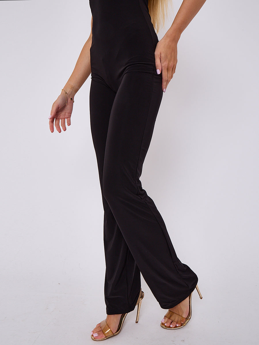 Open Back Slinky Jumpsuit
