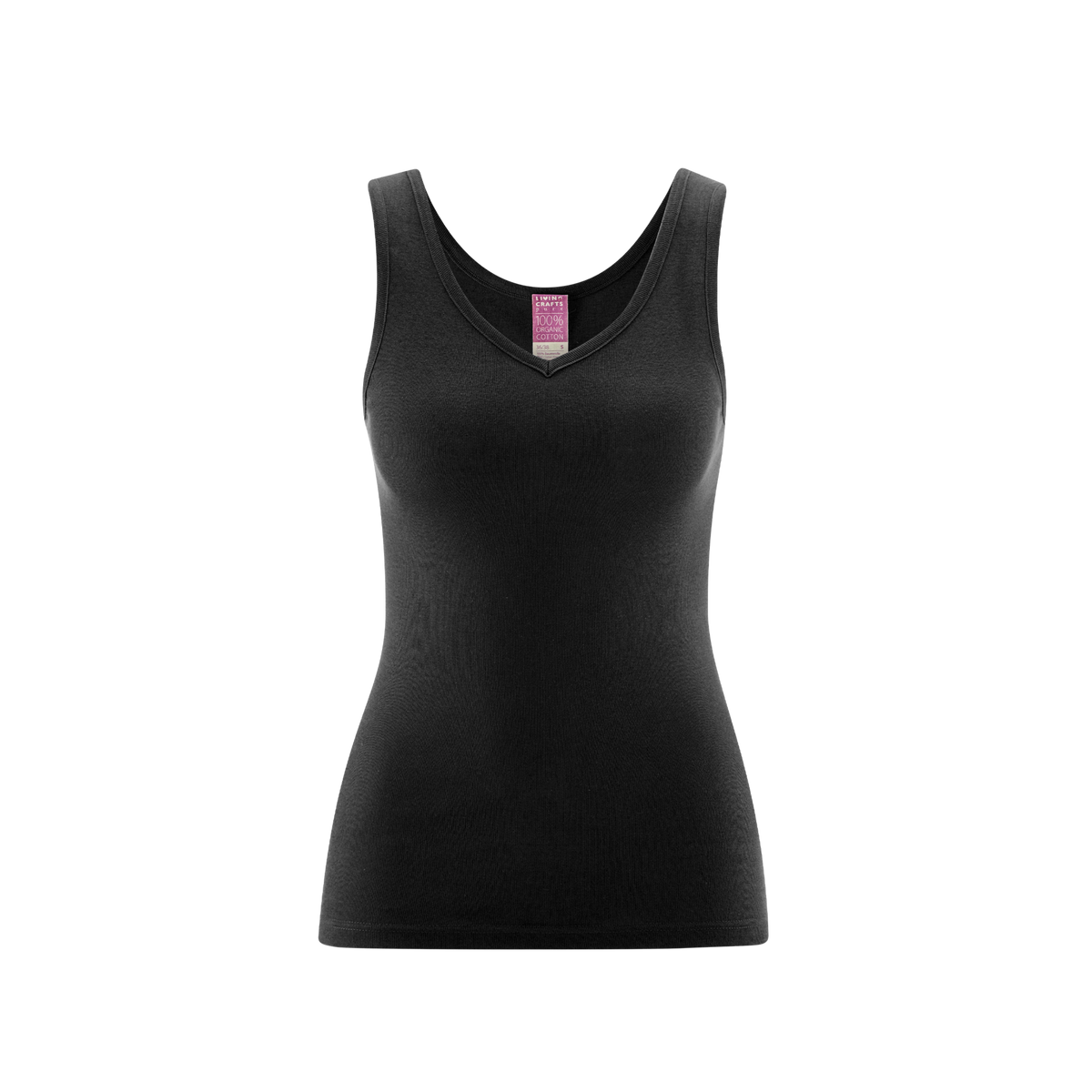 Organic Cotton V-neck Vest: Womens