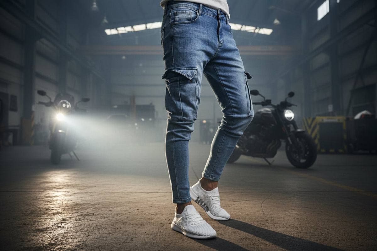 Men’s Cargo Denim Jeans