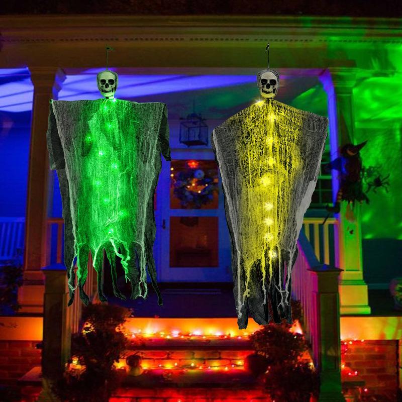 Halloween Decorations Horror Hanging Ghost Skull Skeleton Prop Perfect For Home Outdoor Yard Party Supplies Festival Decorations