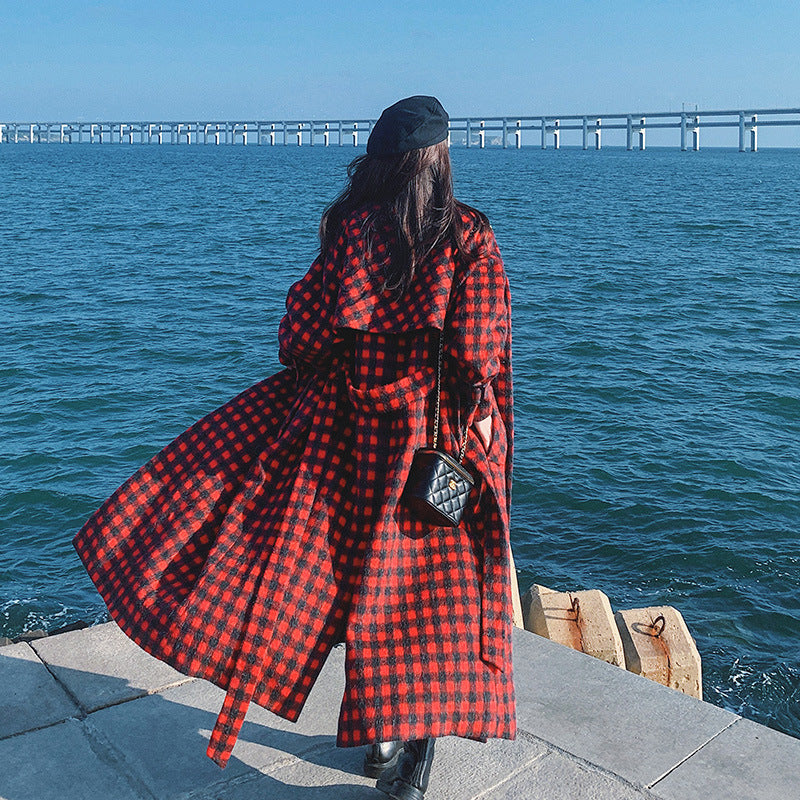 Loose And Thin British Style Mid-length Coat