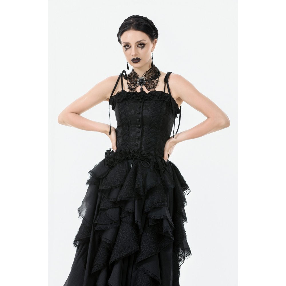Dark in Love Lysandra Butterfly Lace Beaded Collar