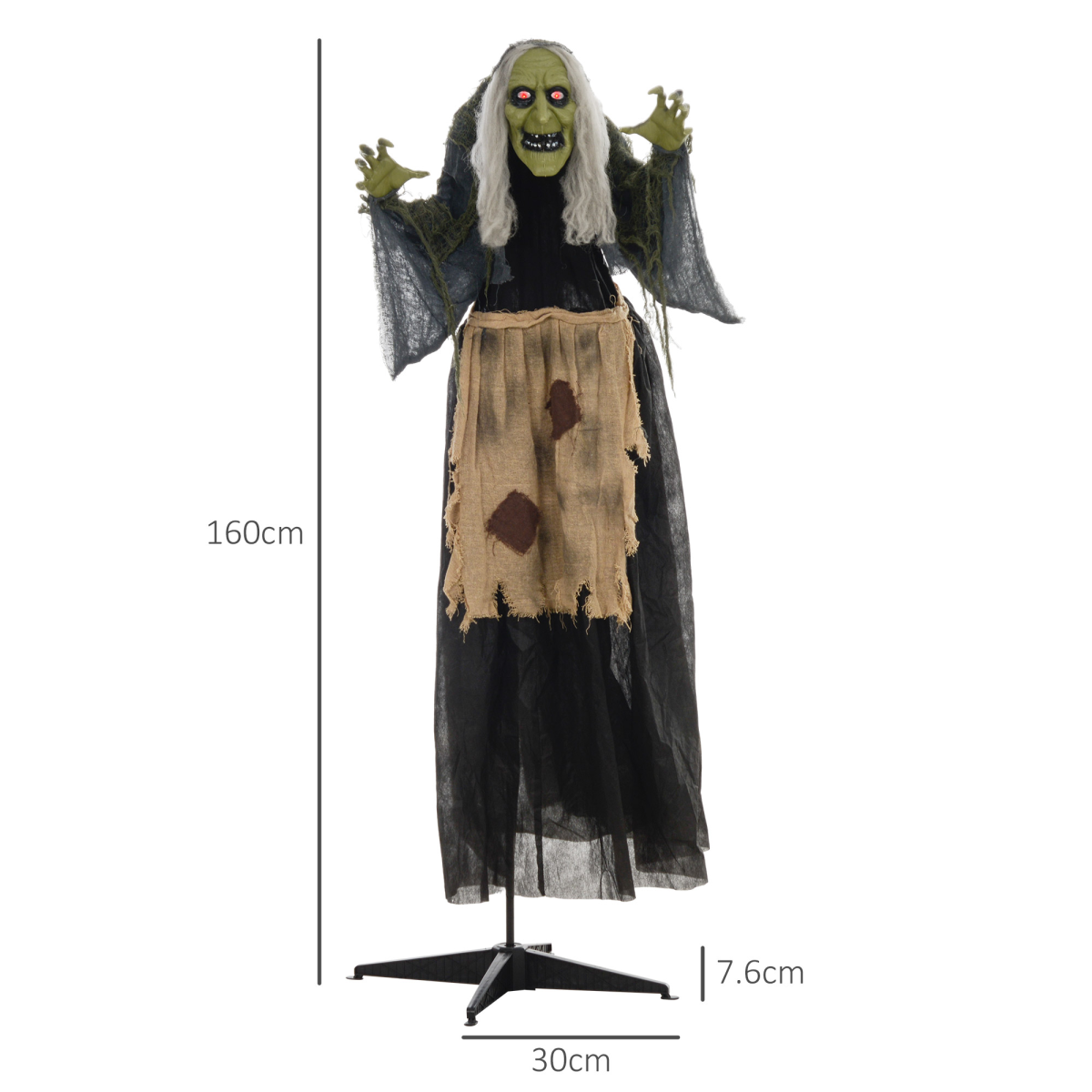 10FT Inflatable LED Halloween Ghost Decoration