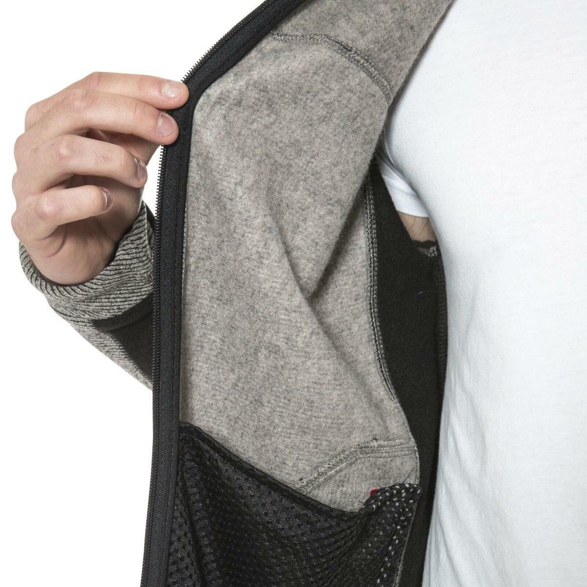 Mens Jynx Heavyweight Full Zip Fleece Jacket with Rib Effect