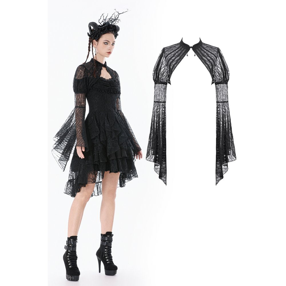 Dark in Love Elara Gothic Versatile Lace Shoulder Cape