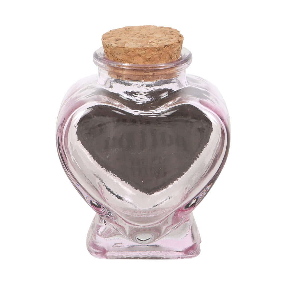Gothic Gifts Love Potion Decorative Glass Heart Potion Bottle