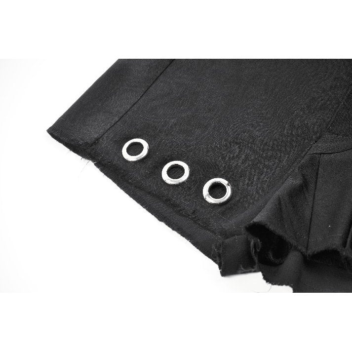 Dark in Love Gwen Pleated Garter Shorts
