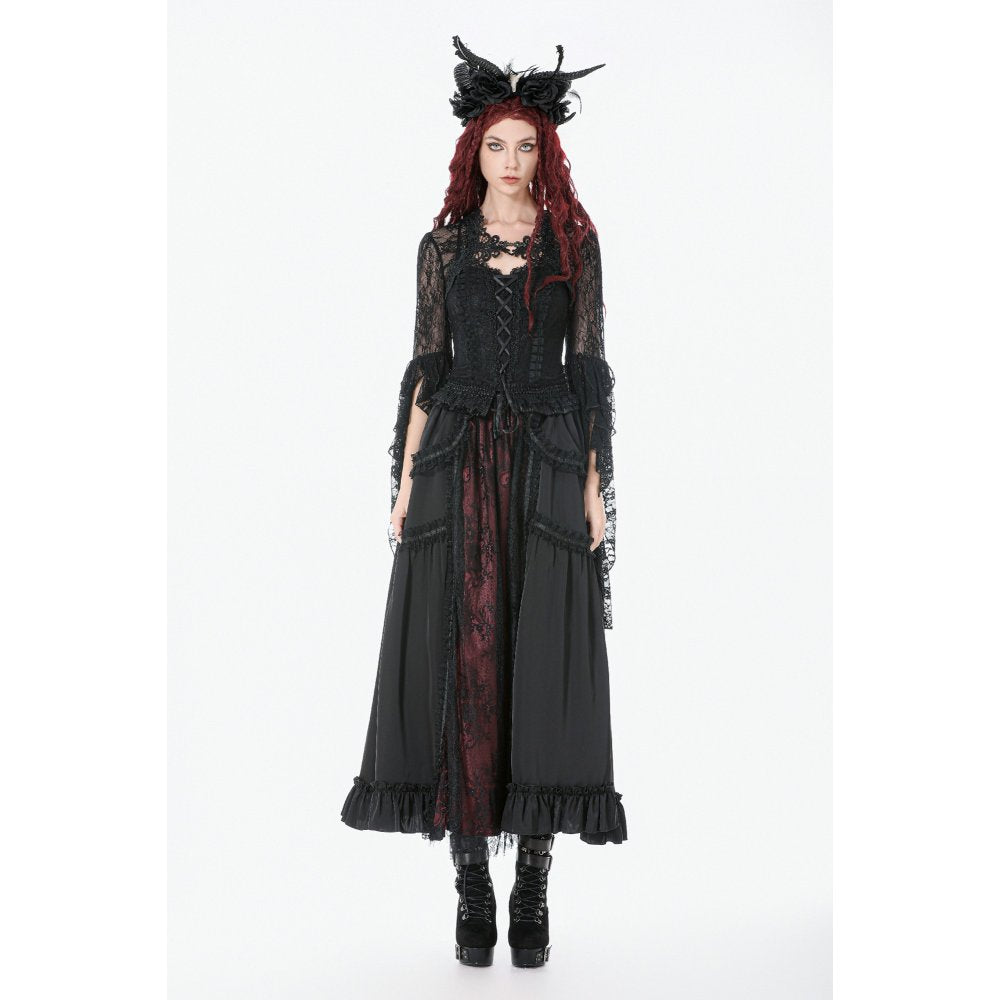 Dark in Love Lilith 3D Lace Bell Sleeve Cape
