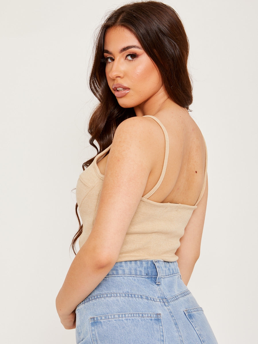 Thick Ribbed Cami Crop Top