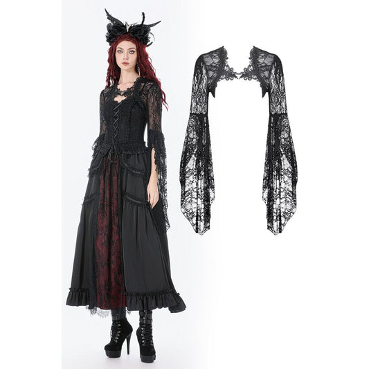 Dark in Love Lilith 3D Lace Bell Sleeve Cape
