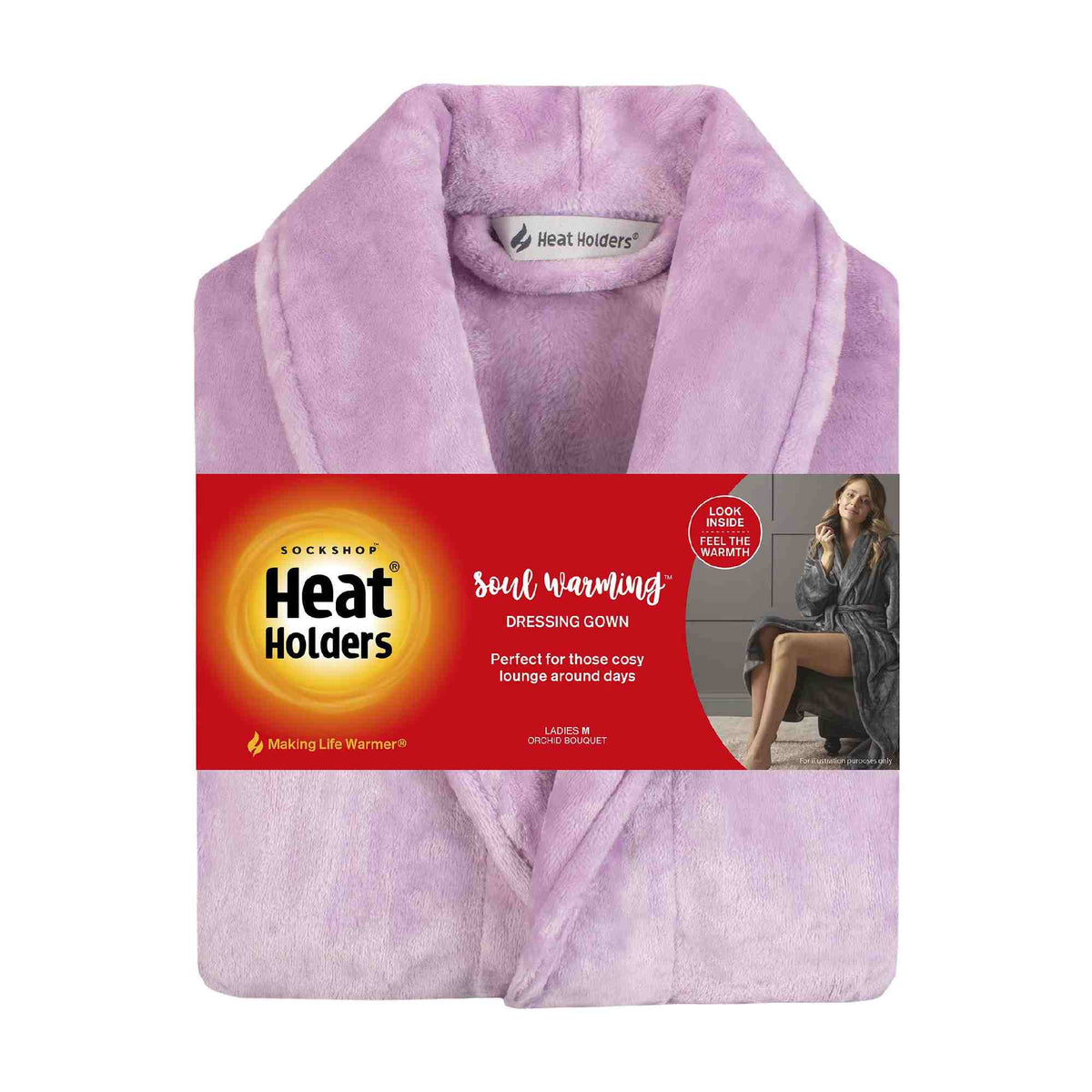Ladies Soft Warm Luxury Fleece Dressing Gown