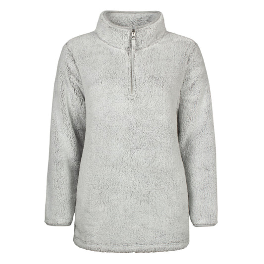 Ladies Teddy Fleece Quarter-Zip Hoodie