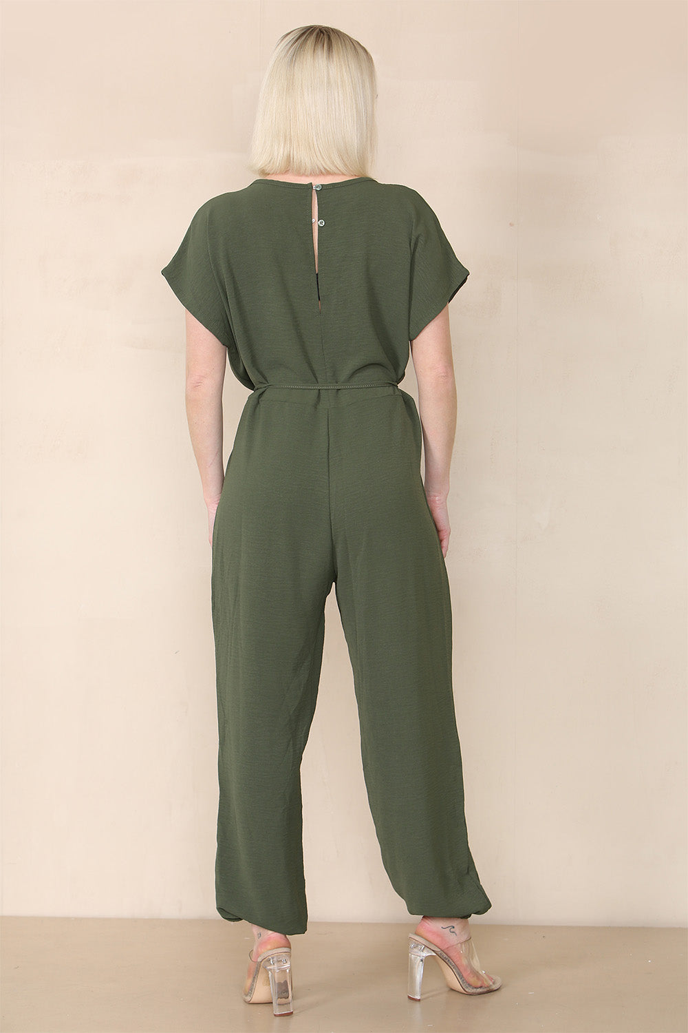 Tie Waist Stylish Harem Jumpsuit