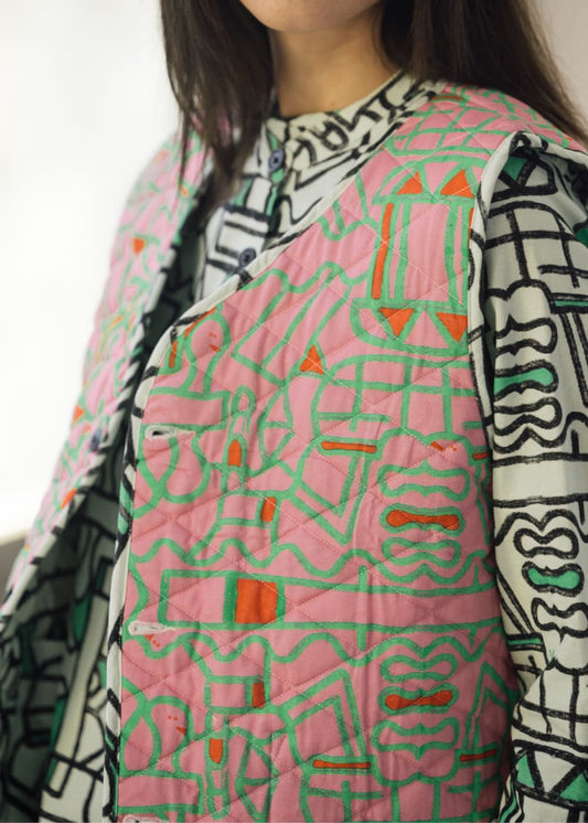 Driftstate Reversible Organic Cotton Quilted Gilet