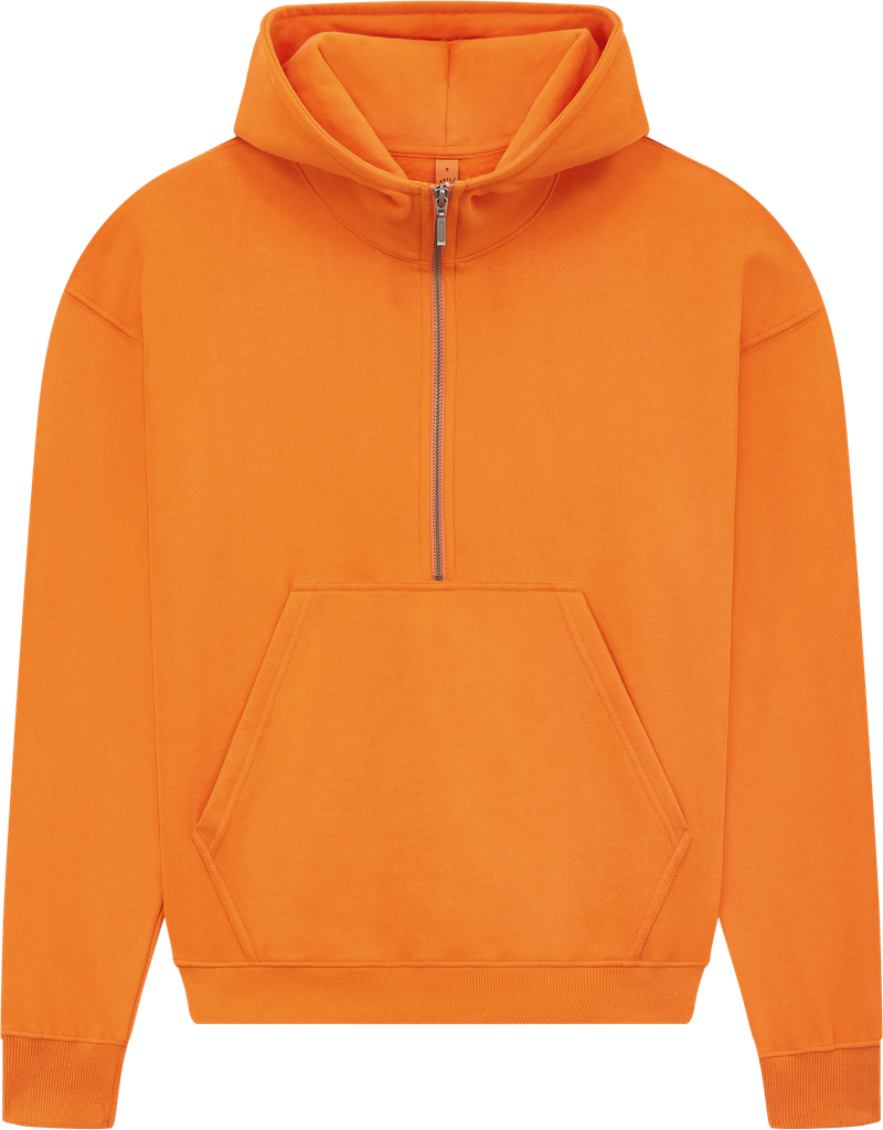 Organic Half Zip Hoodie: Womens