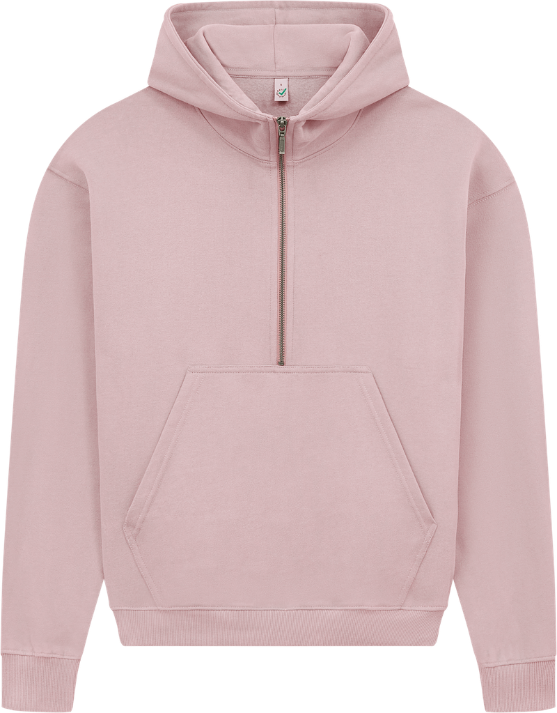 Organic Half Zip Hoodie: Womens