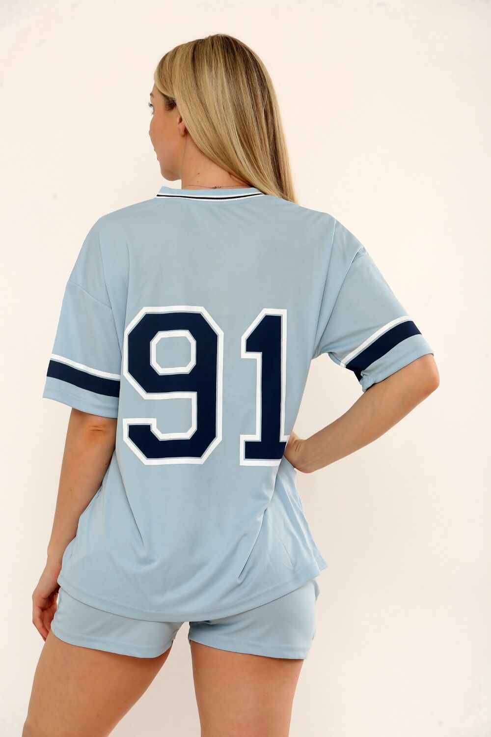 LA Varsity T-Shirt With Shorts Co-ord