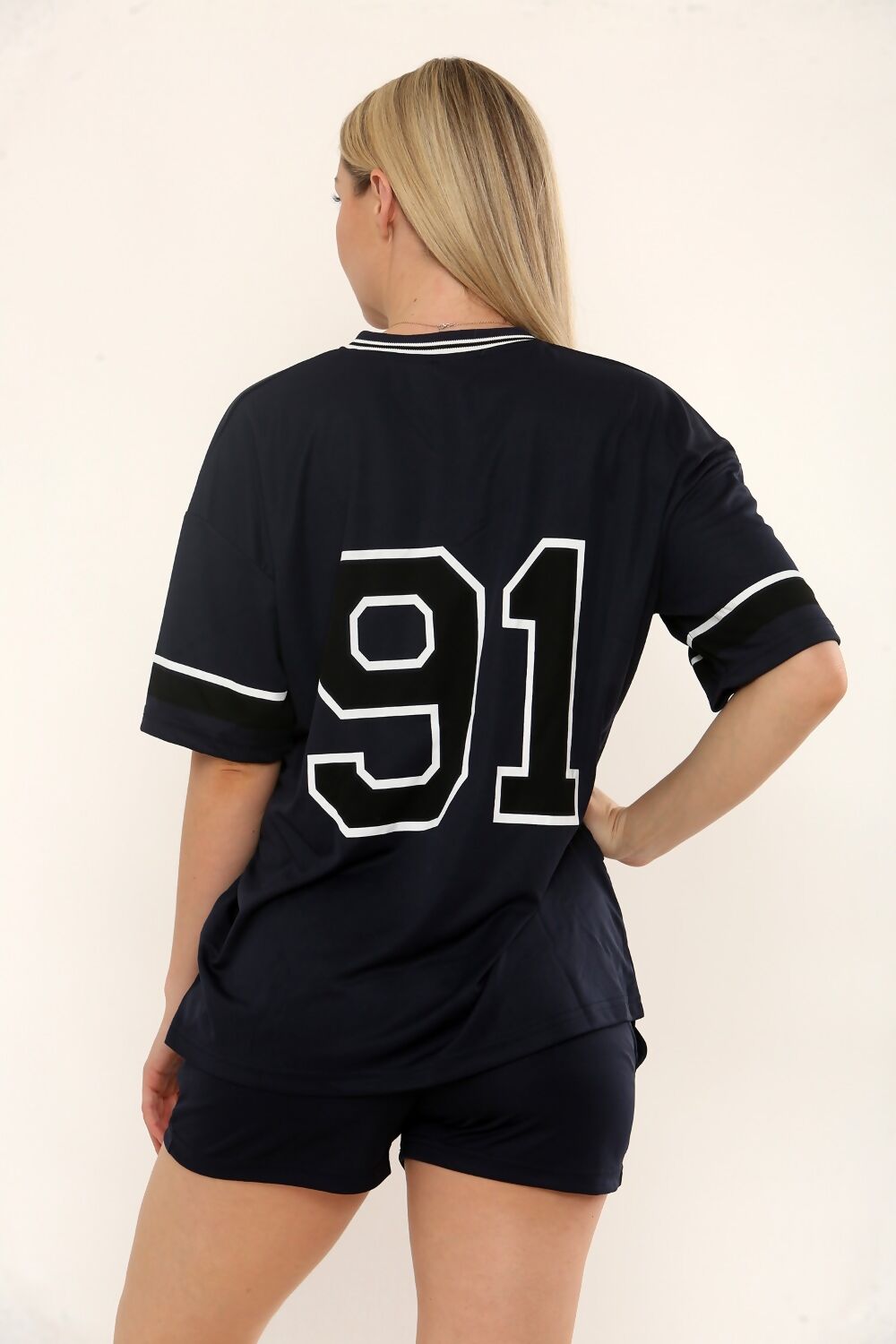 LA Varsity T-Shirt With Shorts Co-ord
