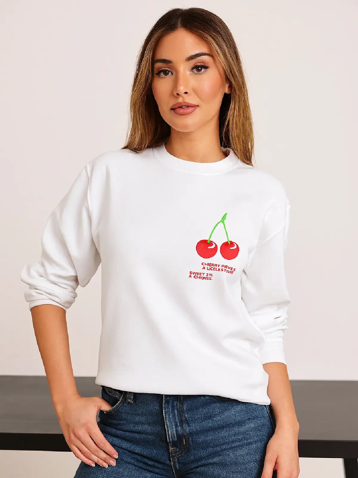 Ladies Cherry Perfection Sweatshirt