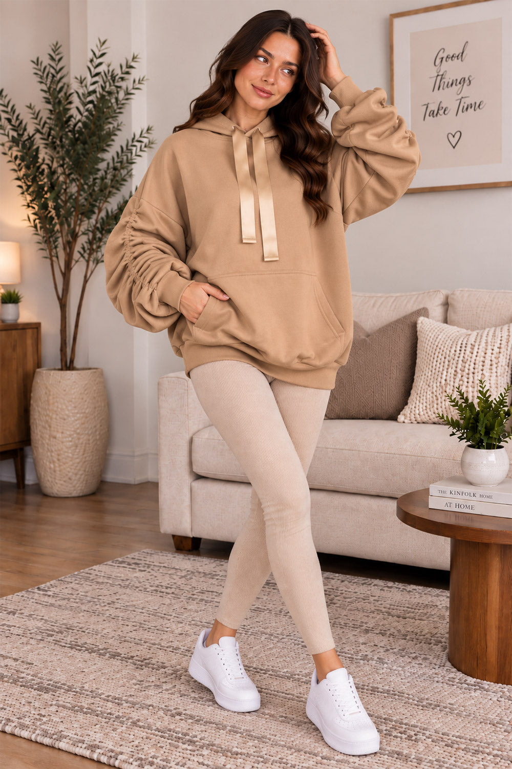 Women's Oversized Ribbon Hoodie | Elvoro