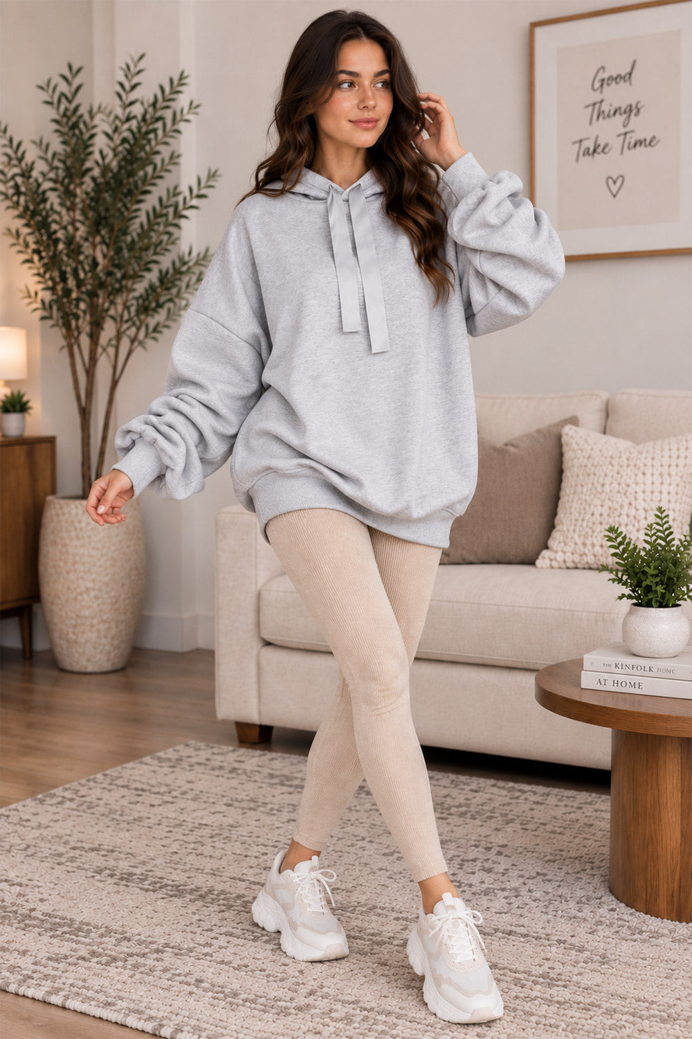 Women's Oversized Ribbon Hoodie | Elvoro