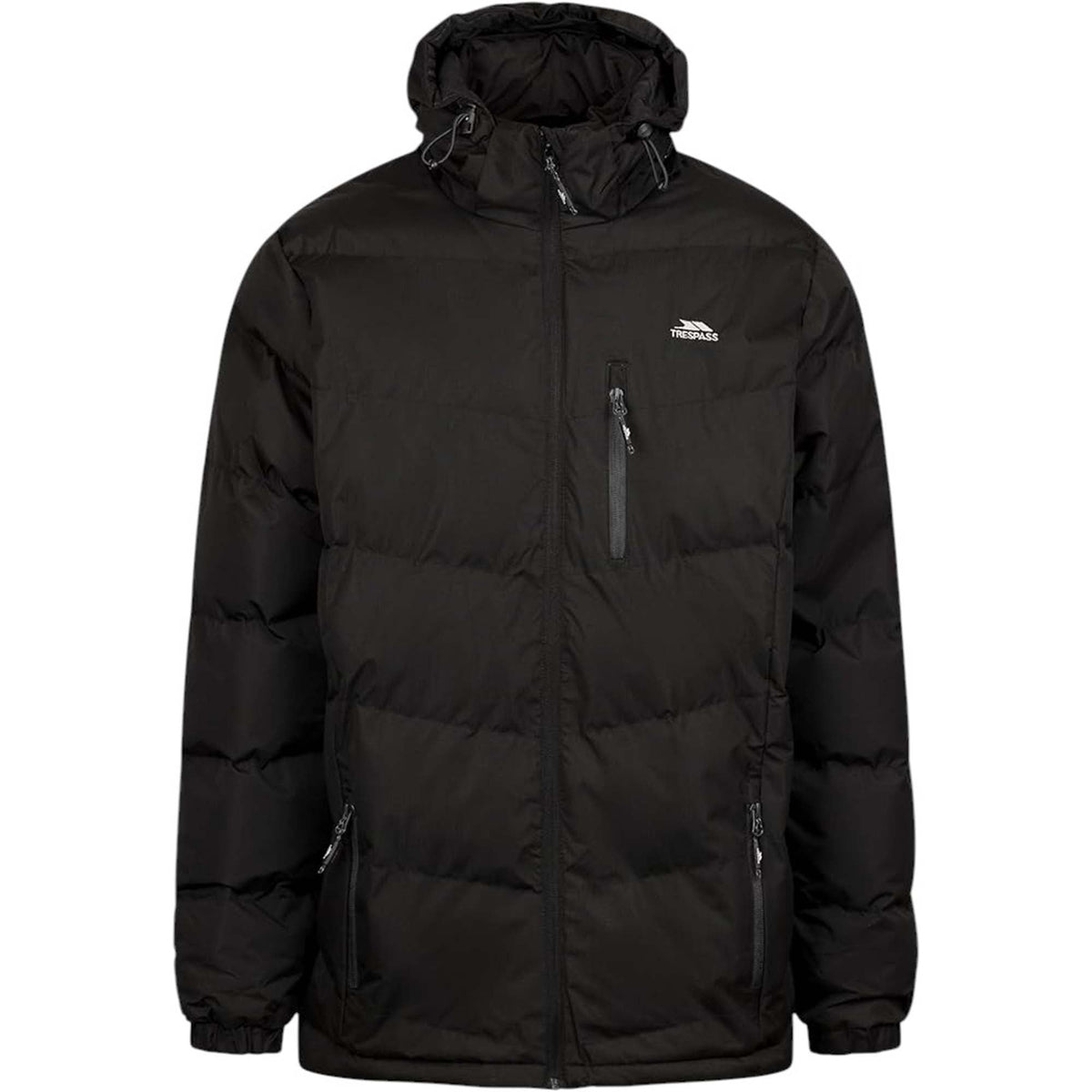 Trespass Mens Padded Casual Jacket Blustery | Quilted Puffer Hooded Coat
